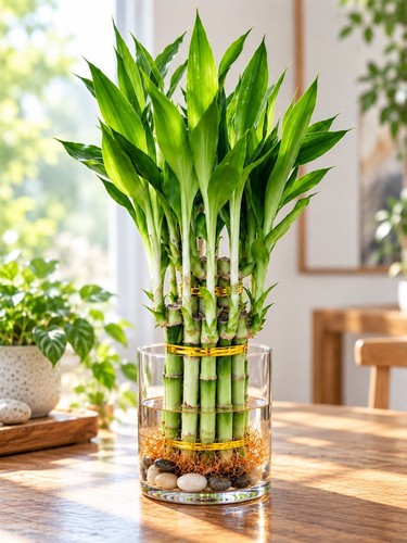 Two tier lucky bamboo - lucky, bamboo,